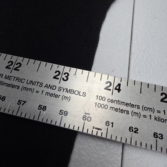 Sugar High Shirt Womens 3X Black Dolman Winged Fleur-de-Lis Cross Back Made USA - Picture 9 of 10